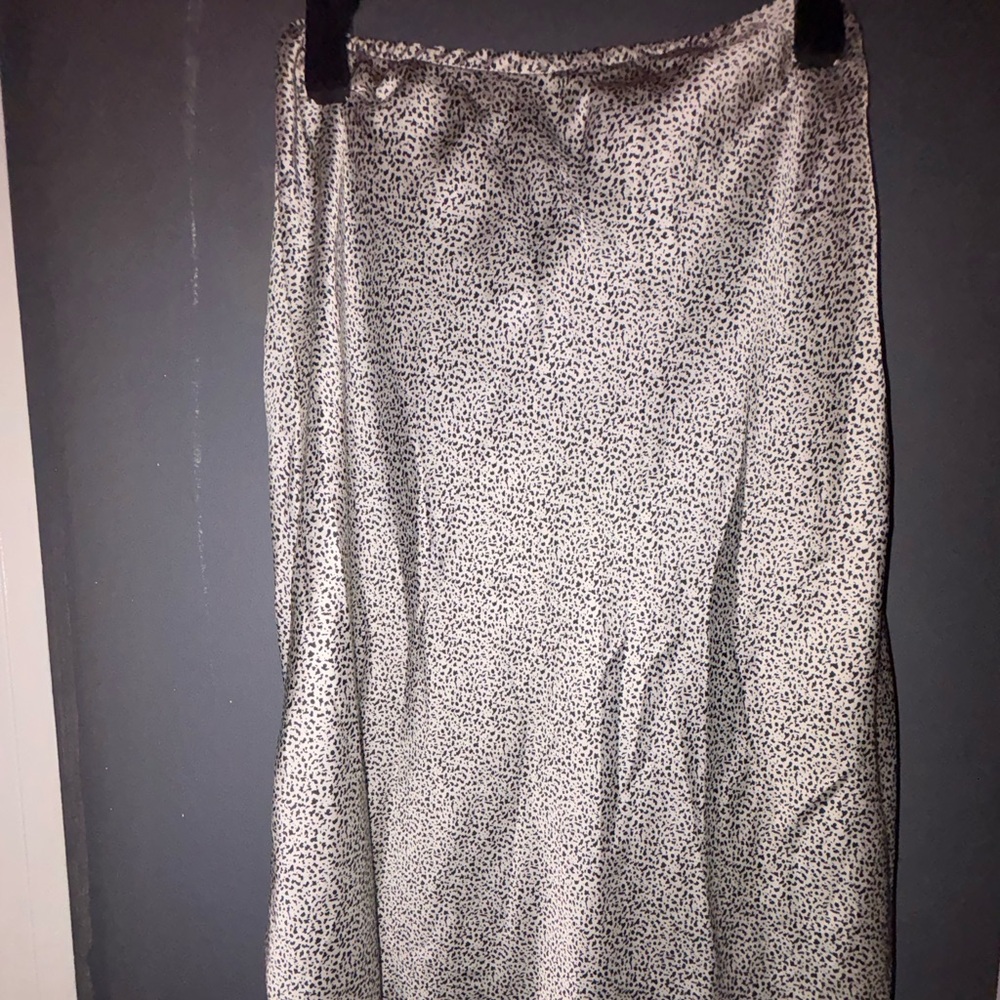 Black and white Midi Skirt